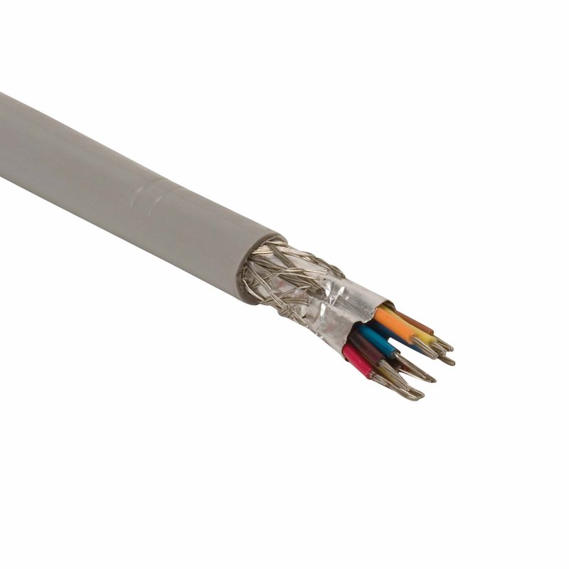Cable multiconductor con malla, mylar e hilo dren, de 1