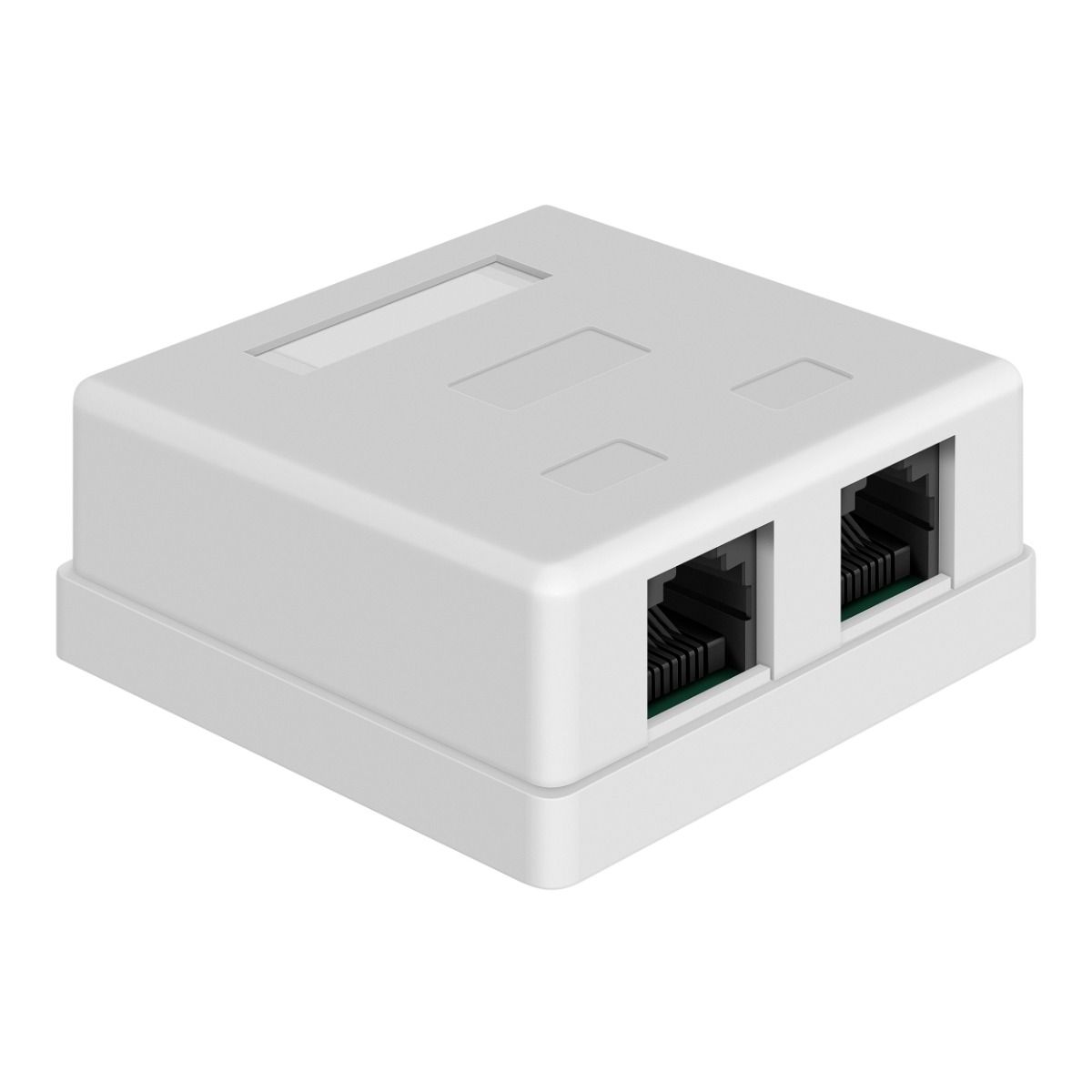 Toma de sobreponer doble RJ45 CAT 6