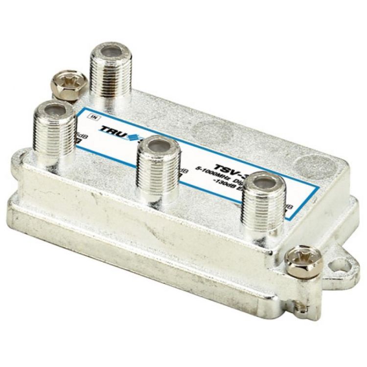 Splitter de 3 salidas verticales, 1 GHz, 5-1000 MHz, con caja soldada
