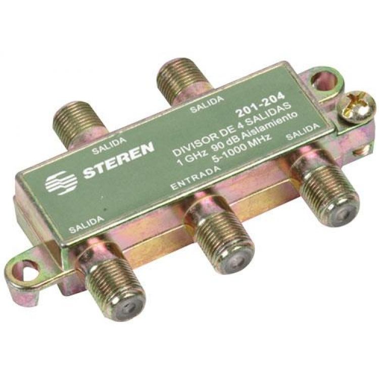 Splitter de 4 salidas, de 75 Ohms, 1 GHz, 90 dB