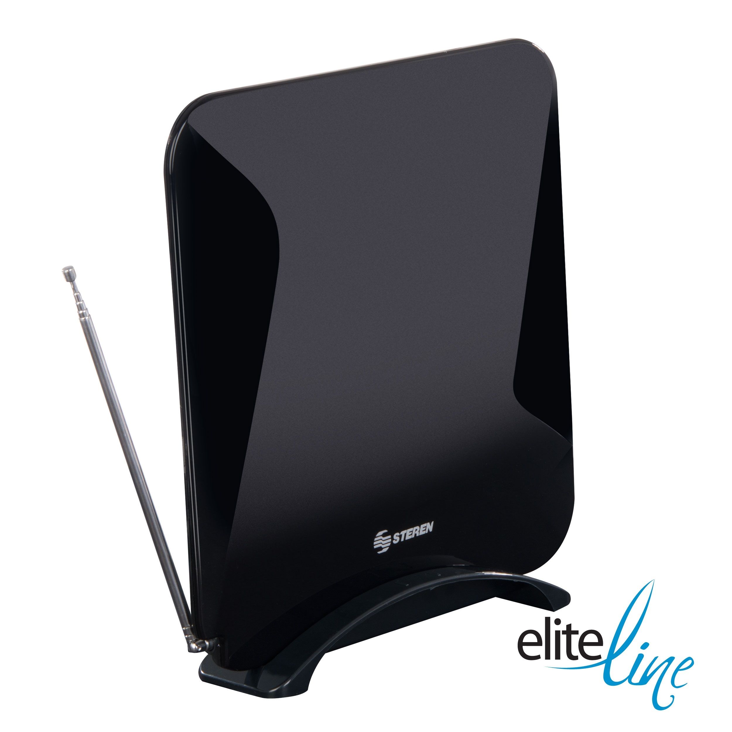 Antena UHF ultra plana con booster de 25 dB