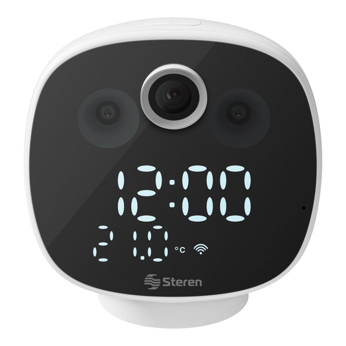 Cámara de seguridad Wi-Fi* 2 Mpx robotizada con reloj digital, para escritorio