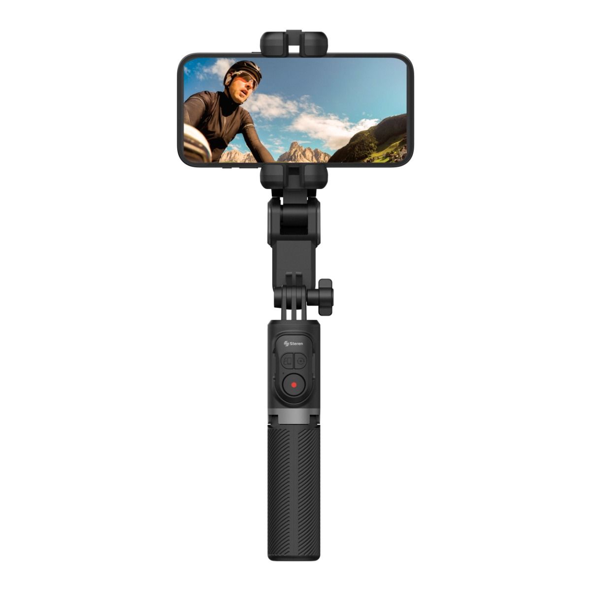 Estabilizador (Gimbal) de 1 eje, con seguidor facial por IA y Selfie Stick Bluetooth*