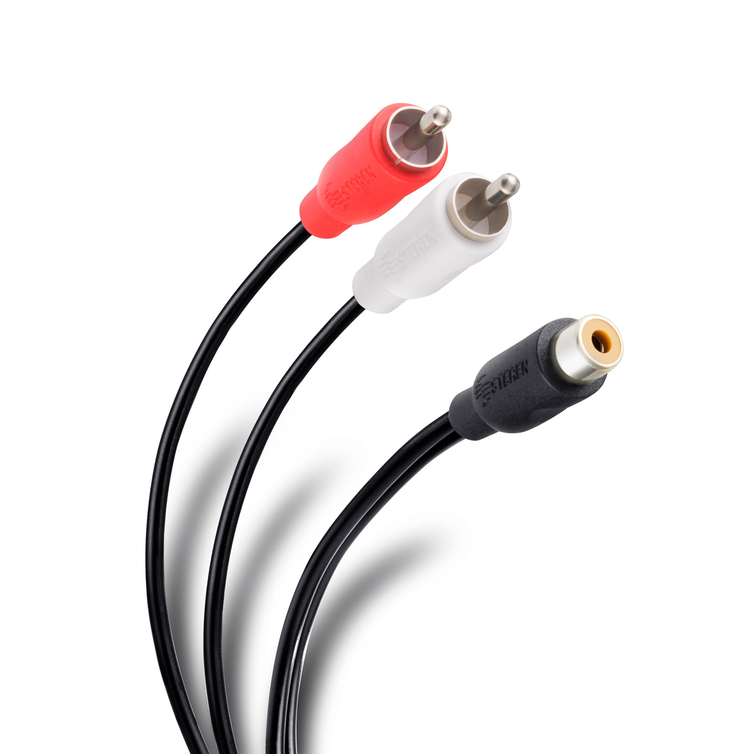 Cable 15cm Mini Jack Hembra a RCA Macho - Cables y Adaptadores de