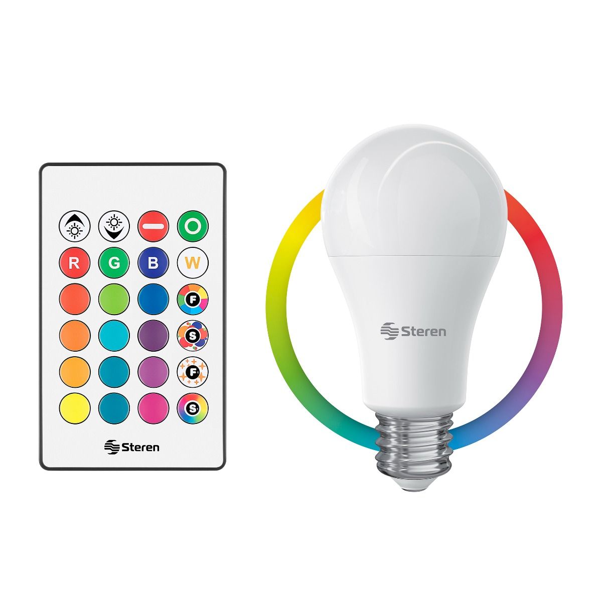 IP66 a prueba de agua Foco LED RGB de Colores temporización 120 colores modo estroboscópico de bricolaje RGB 2700K blanco cálido cambio de color RGBW equivalente a 350 W 