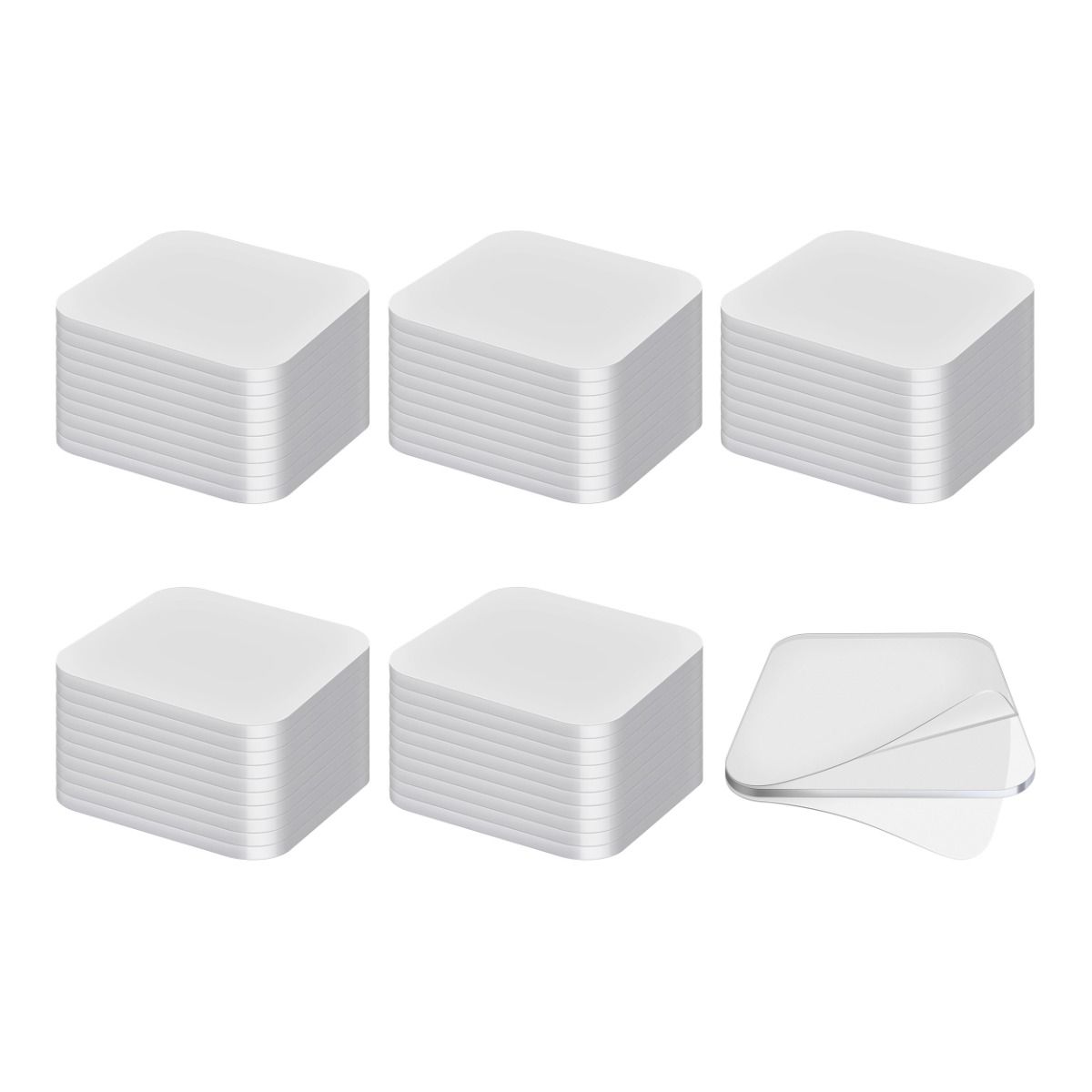 Cinta mágica nano stick de doble cara, precortada de 3 cm x 3 cm
