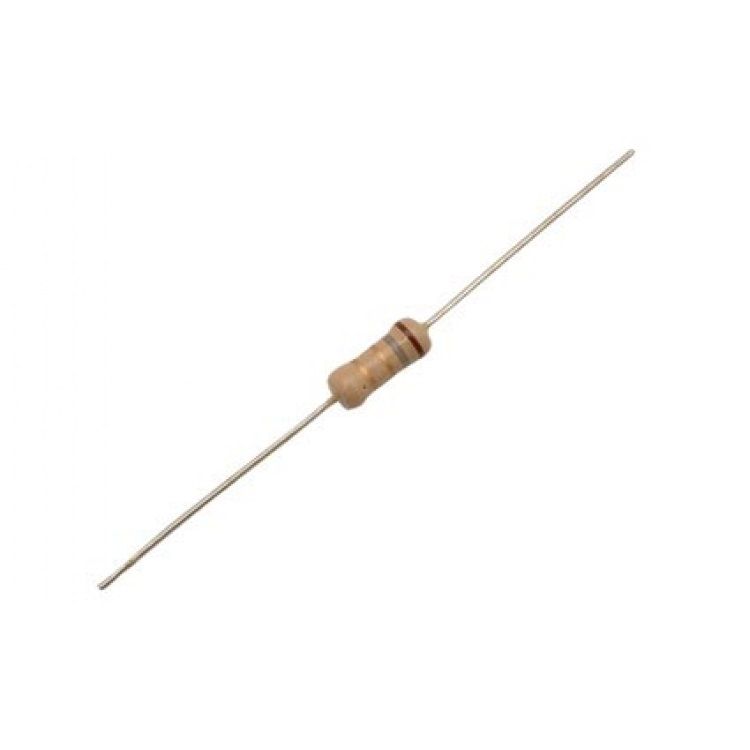 Resistencia de carbón, de 1/2 Watt, al 5% de tolerancia, de 27 Ohms