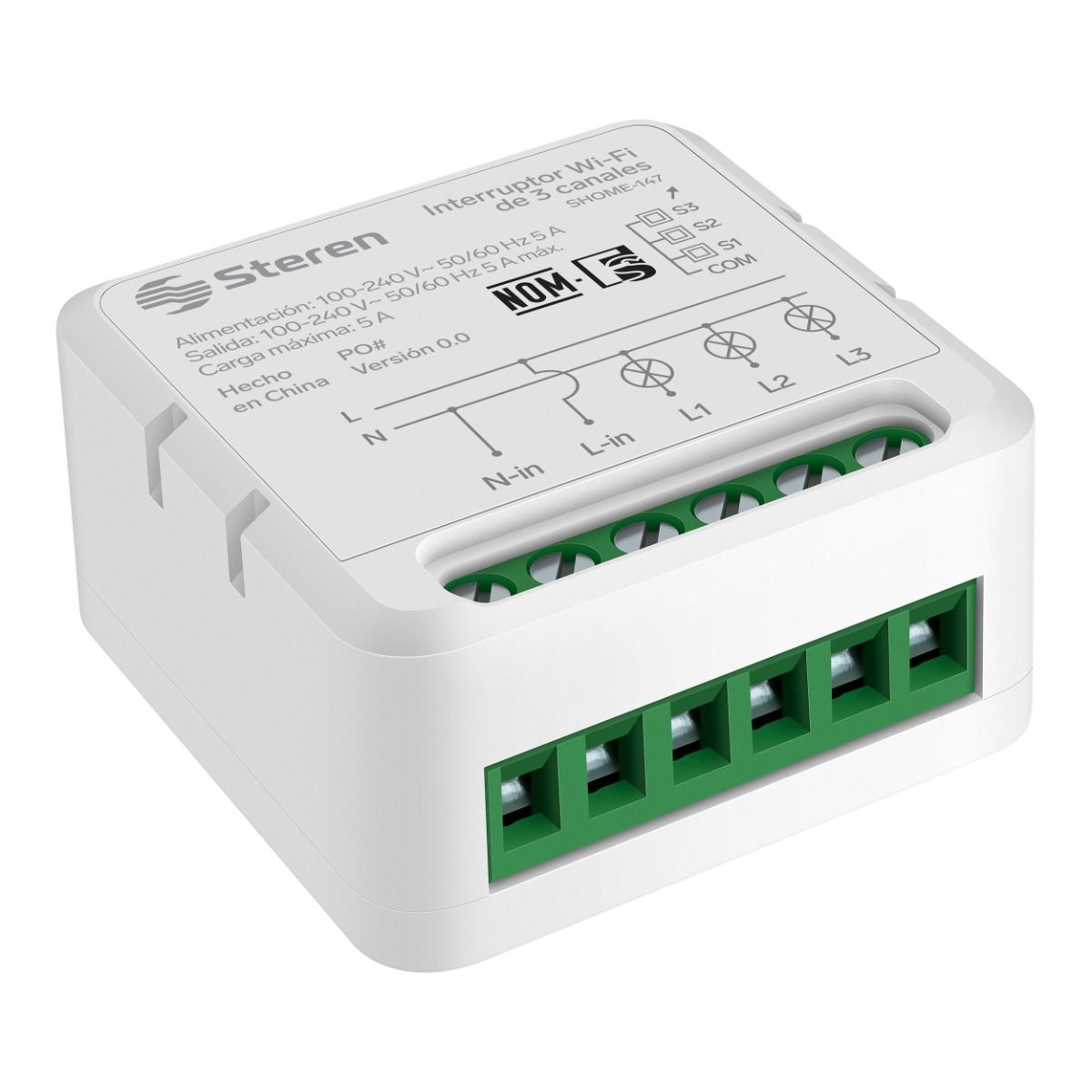 Interruptor Wi-Fi de 3 canales