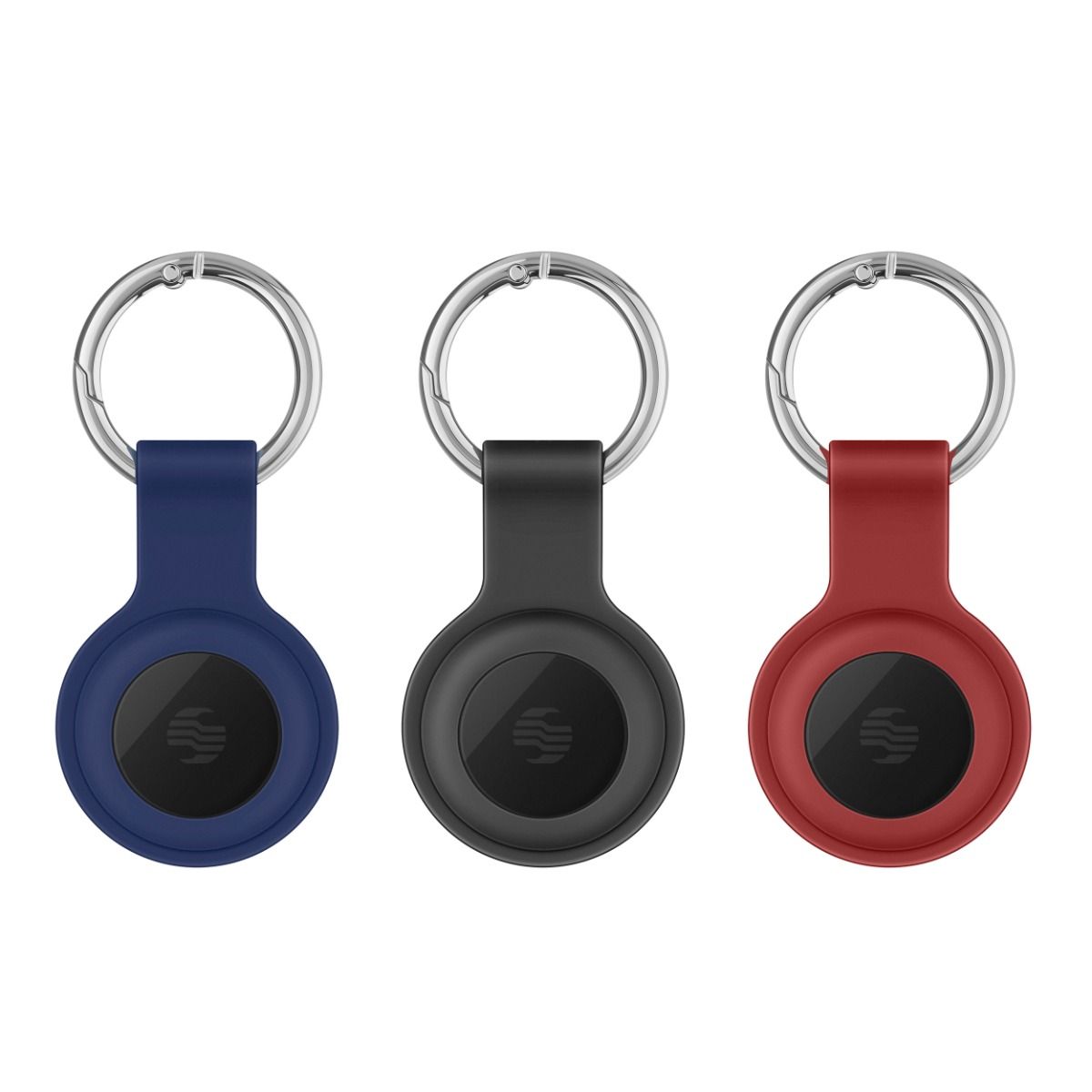 3 cubiertas de silicón para POD-TAG1, POD-TAG3 o AirTag*, azul / negra / roja