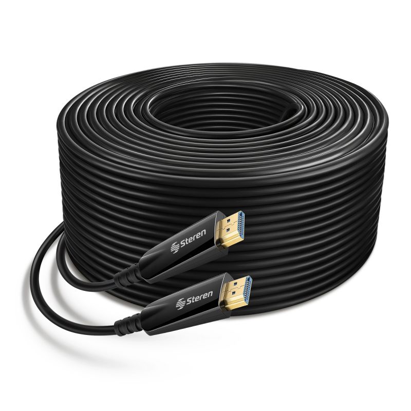 Cable de fibra óptica HDMI 8K de 50 pies, cable HDMI 2.1 4K120 8K a 60Hz,  cable HDMI largo ARISEN de…Ver más Cable de fibra óptica HDMI 8K de 50  pies