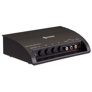 Switch ABCD de audio y video, con conectores RCA y S-Video