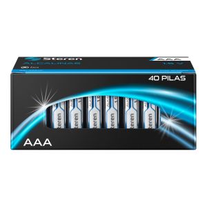 Paquete de 40 pilas alcalinas "AAA"