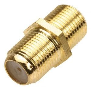 Unión jack a jack tipo F para conectores RG59, recubierto de oro