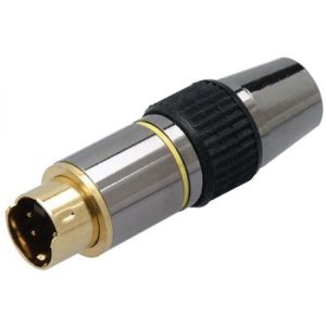 Conector macho S-Video, para armar extensiones de cable