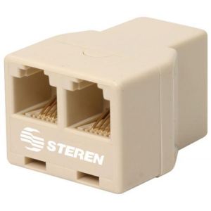 Adaptador "Y", 2 jack a 1 jack, de 4 contactos