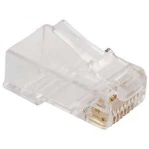 Plug RJ45 de 8 contactos CAT 5e, para cable plano