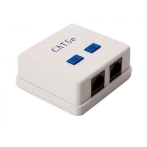 Caja plástica doble RJ45 CAT 5e