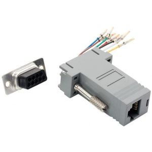 Adaptador jack DB9 a jack RJ45 de 8 contactos