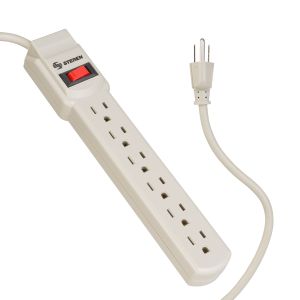 Multicontacto de 6 salidas verticales
