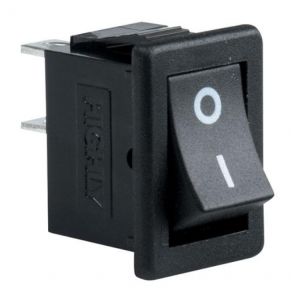 INTERRUPTOR BASCULANTE SPDT 6 PINES Y 3 POSICIONES ON-OFF CON KCD4 NEGRO  220V 16A