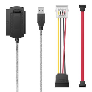 Adaptador/convertidor USB a SATA/IDE para disco duro de 3.5" o 2.5"