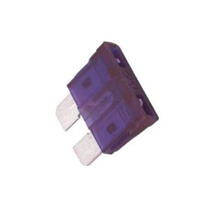 Fusible automotriz de 32 Vcc  3 A, violeta