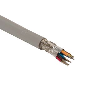 Cable multiconductor con malla, mylar e hilo dren, de 12 vías, calibre 24 AWG