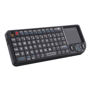 Teclado inalámbrico con touch pad para Smart TV, con apuntador láser