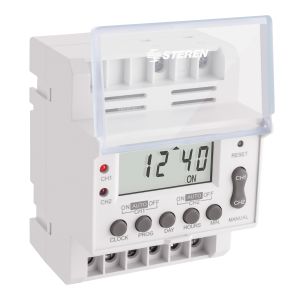 Temporizador (timer) digital industrial de 44 eventos y 2 canales