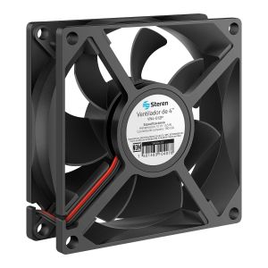 Ventilador plástico de 4", 12 Vcc