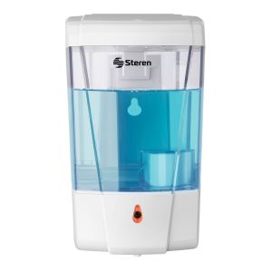 Dispensador de gel antibacterial o jabón líquido, automático de 600 ml