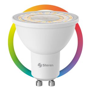 Foco LED dicroico Wi-Fi RGB+W multicolor de 5 W