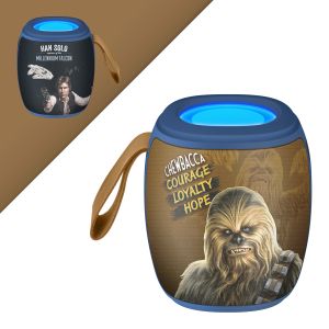 Bocina Bluetooth con reproductor microSD/SB y radio FM Star Wars™ modelo Chewbaca