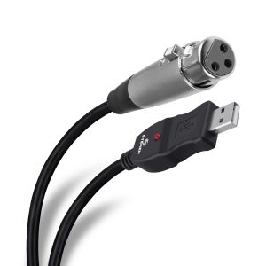 Capturadora de audio Cannon a USB de 2,8 m