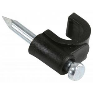 Grapa para cable coaxial RG59, negra
