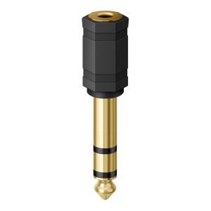Adaptador elite de jack 3,5 mm a plug 6,3 mm, estéreo