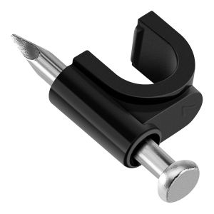 Grapa para cable telefónico EKT, negra