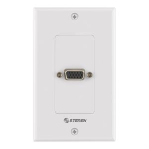 Placa de pared con cople jack a jack VGA (DB15)
