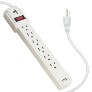 Multitoma de 6 salidas verticales y cargador USB