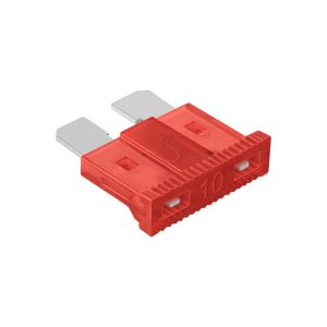 Fusible automotriz de 32 Vcc  10 A, rojo