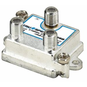 Splitter de 2 salidas verticales, 1 GHz, 5-1000 MHz, con caja soldada