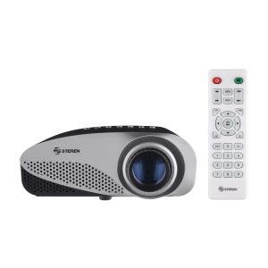 Mini proyector multimedia con sintonizador de TV, portátil