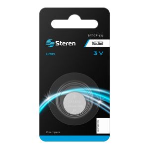 Pila de litio tipo botón "CR1632"