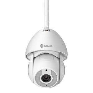 Cámara de seguridad Wi-Fi* / Ethernet 4 Mpx robotizada con seguidor de movimiento para exterior, doble banda