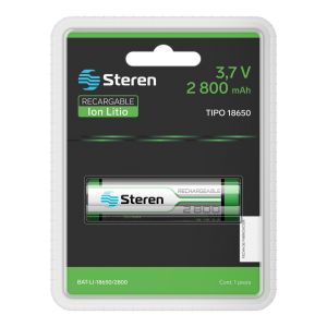 Batería recargable Li-ion 2800 mAh tipo 18650