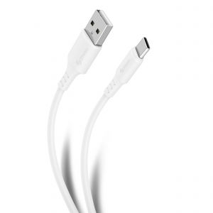 Cable USB a USB C de 1 m color blanco