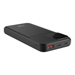 Power Bank de 10,000 mAh PD 20 W / QC 18 W con 1 salida USB C, 1 salida USB y cables integrados USB C y Lightning