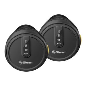 Micrófonos inalámbricos ENC de solapa USB C, circulares