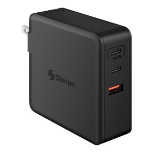 Cargador GaN USB C PD 140 W / USB QC 30 W