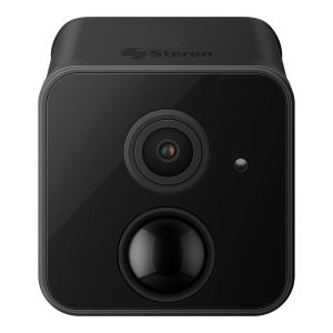 Mini cámara de seguridad Wi-Fi* 2 Mpx fija con batería recargable, compatible con asistentes de voz